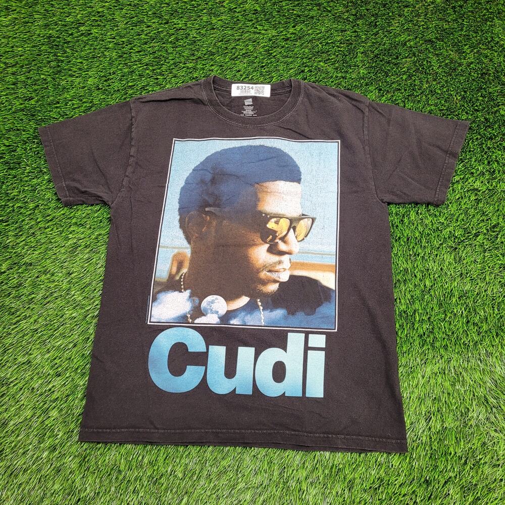 Kid-Cudi Shirt Womens Medium 20x25 Faded Black Rapper
